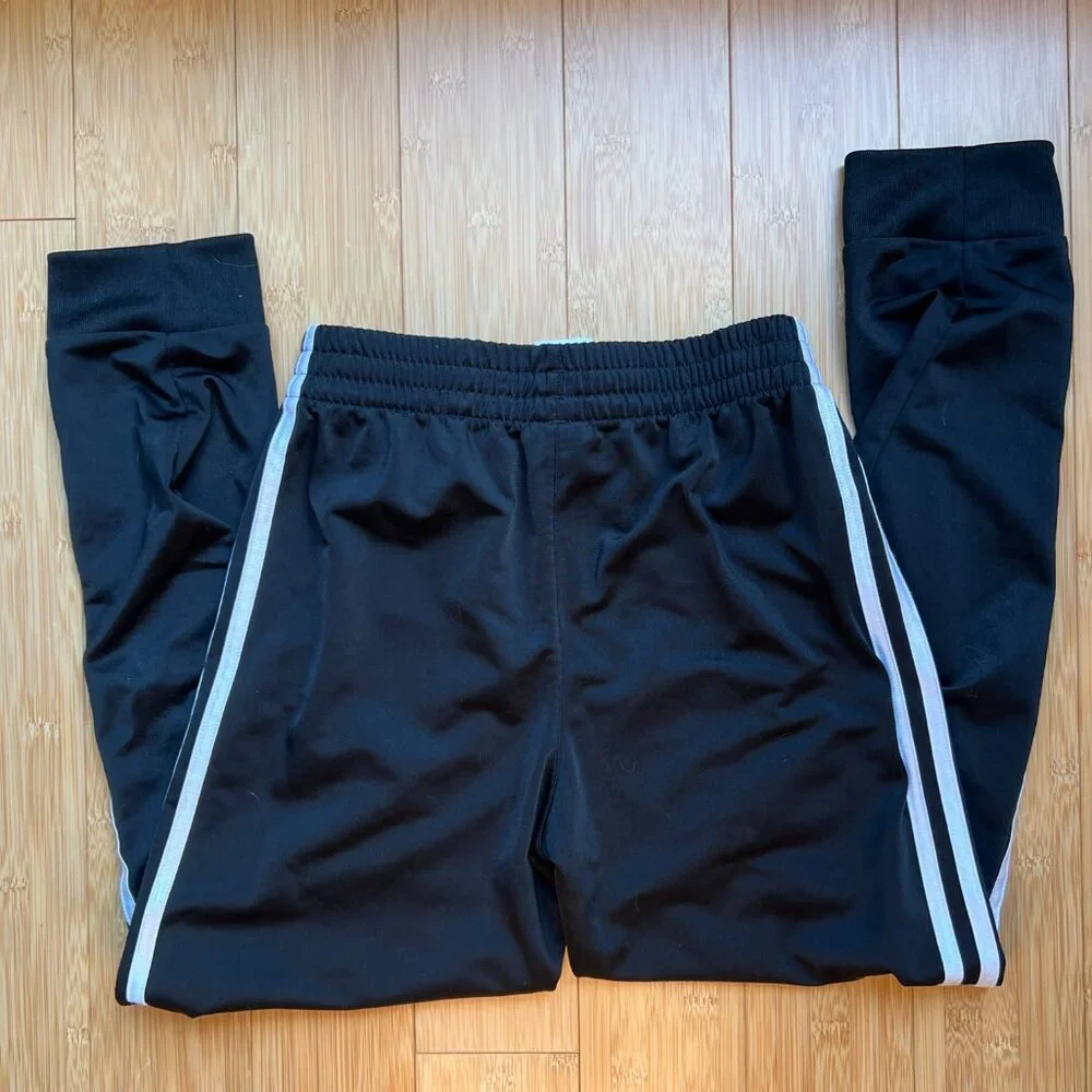 Kids Adidas Black Joggers Size M